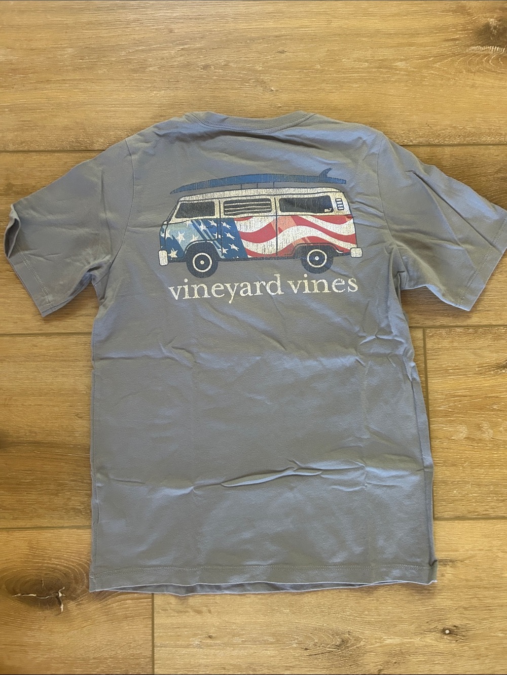 Vineyard Vines Flag Van Graphic Tee - Blue